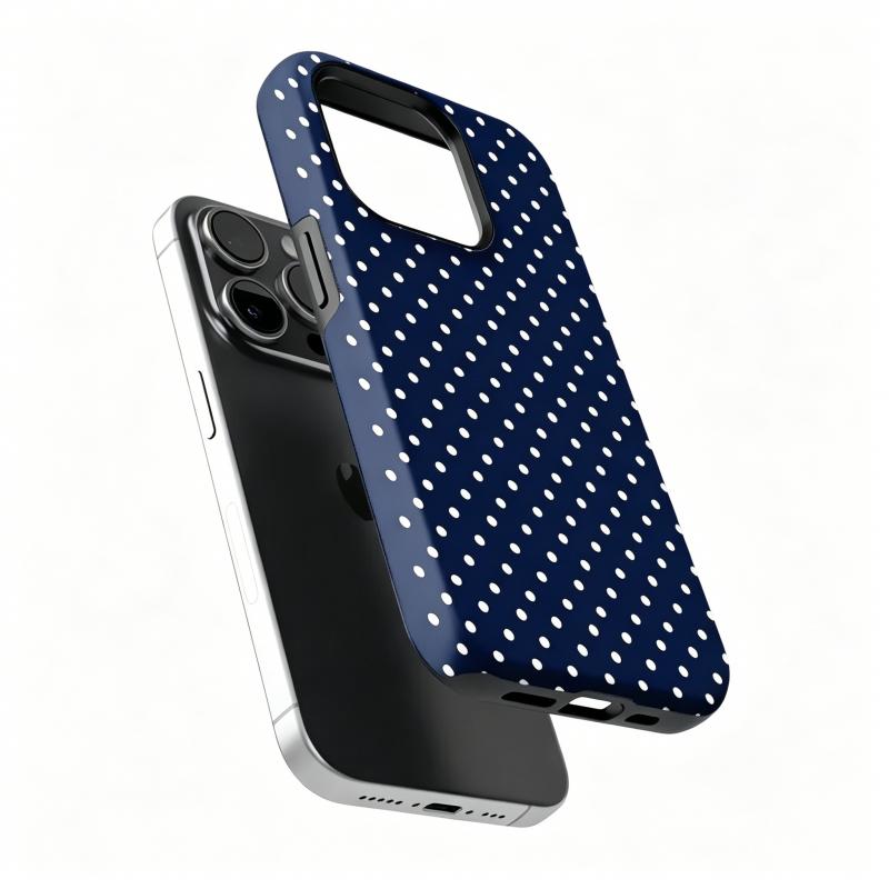 Blue Dot iPhone Case Compatible with iPhone 17 ProMax 16Pro 15 14 13 12 11 Samsung 26 25 Ultra Plus 24 23 22 21 Double Layer Protective Casing Navy Blue Polka Dot iPhone Case Classic Preppy Protective Cover Blue Dot iPhone Case Compatible with iPhone 17 ProMax 16Pro 15 14 13 12 11 Samsung 26 25 Ultra Plus 24 23 22 21 Double Layer Protective Casing Navy Blue Polka Dot iPhone Case Classic Preppy Protective Cover