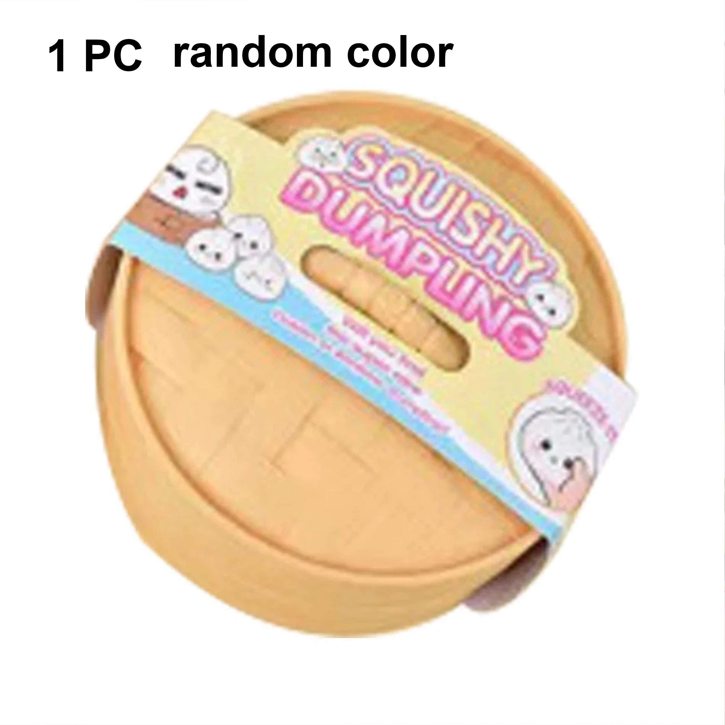 12PCS Cute Glittering Char Siu Bao Stress Relief Squeezable Fun Realistic Steamed Bun Release of Anxiety Colorful Bun Blind Box