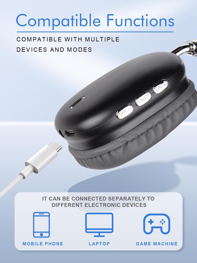 2026 Valentine Gift New Wireless Headset, Hifi Clear Call, Comfortable Fit With Head, Foldable, Rotatable, Stretchable. Compatible with Mobile Phones, Computers, MP3 and Other Devices. Wireless Headphones (Pink) Audio Adjustable