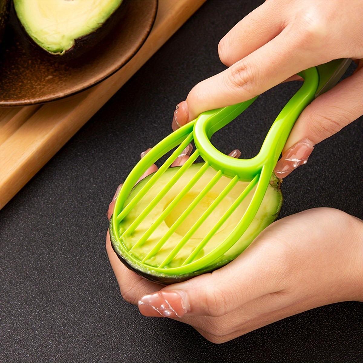 Avocado Pitter Slicer Cutter, Dual-Function Kitchen Tool, Efficient Avocado Corer & Slicer, Essential Cooking Accessory