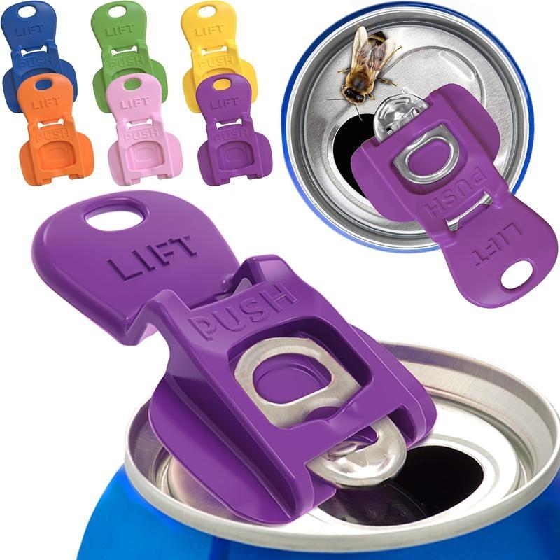 Colorful Can Protector Caps/Can Tab Openers for Soda, 6/12/24Pcs 2026 Beverage Barricade 3.0 – Beer, Coke | Summer Gift Perfection, Protects Drinks from Bugs, Bees, Dust at Parties, BBQs, Beach