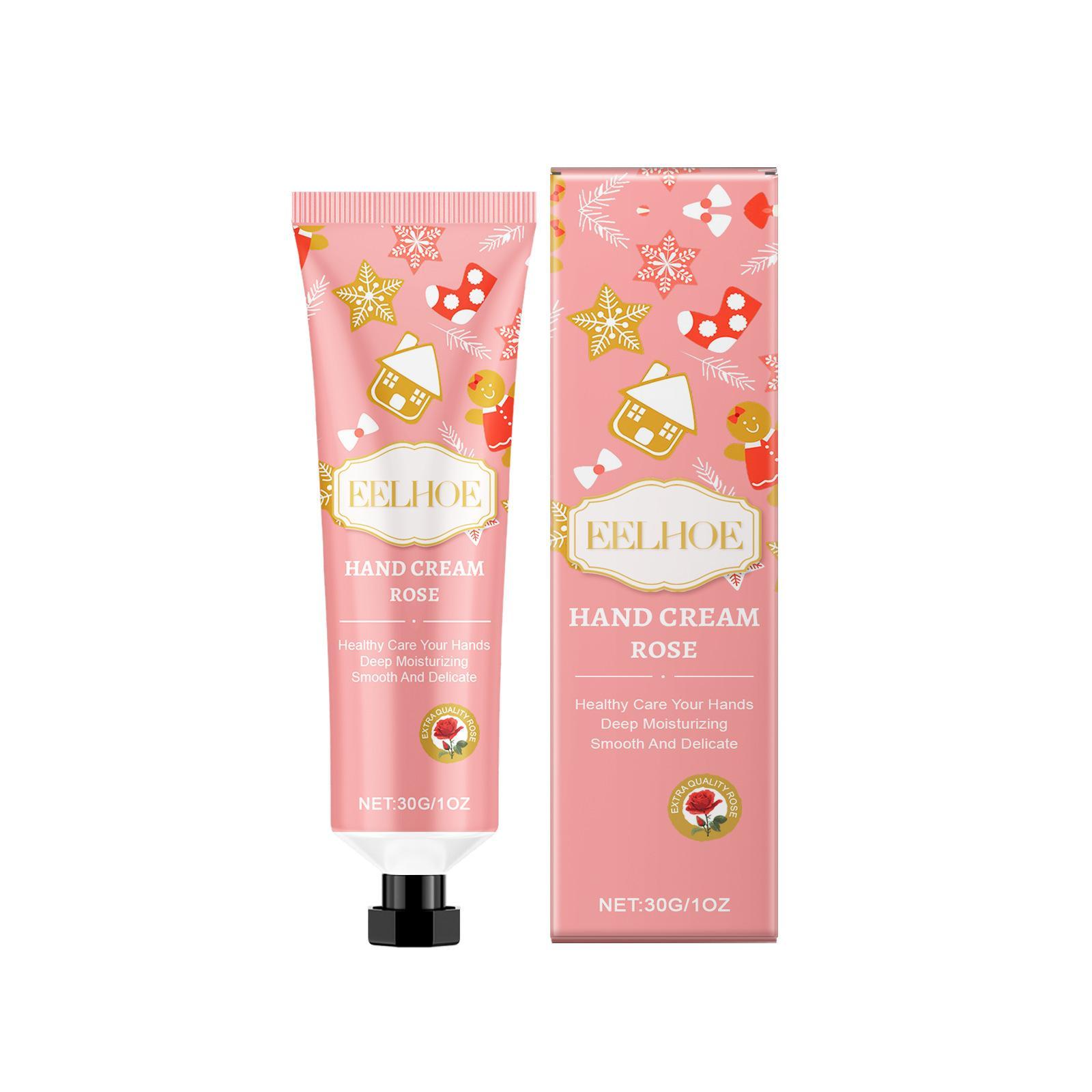 5-Piece Moisturizing Hand Cream Set, Plant Essence Hydrating Lotion for Dry Cracked Hands, Non-Greasy Travel Size Gift for Women & Men
