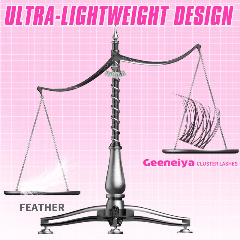 Geeneiya VENUS Lashes Waterproof DIY Lash Extension Kit, 8-14MM Wispy Lash Clusters Kit, Ultra-thin Soft Band Eyelash Extension Kit with Lash Bond and Seal, Professional Lash Remover, Tweezers for Girls Gift Makeup Cosmetic TikTokShopBlackFriday
