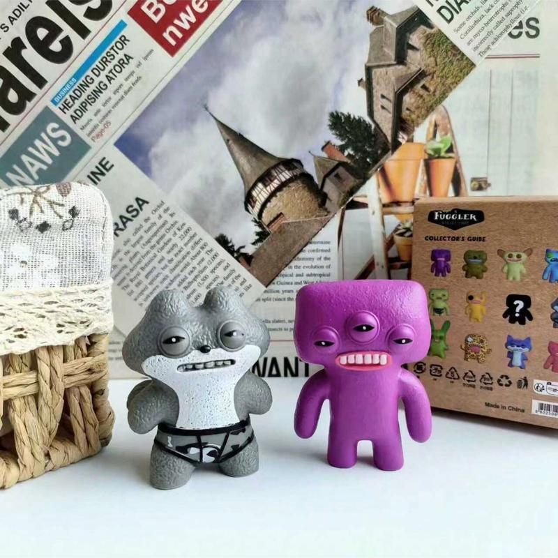 Fuggler Teeth Monster Handheld Toy, Funny Ugly Monster Creative Display Piece, Unique Odd Creature Model, Fun Collectible Figurine