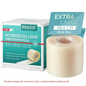 1 pcs, Hydrocolloid Roll, 2in x 5ft, Customizable Invisible Skin Patches, Waterproof & Sweatproof for Blemishes, Scar Tape For Facial Lines, Heel Protection & Daily Skin Care
