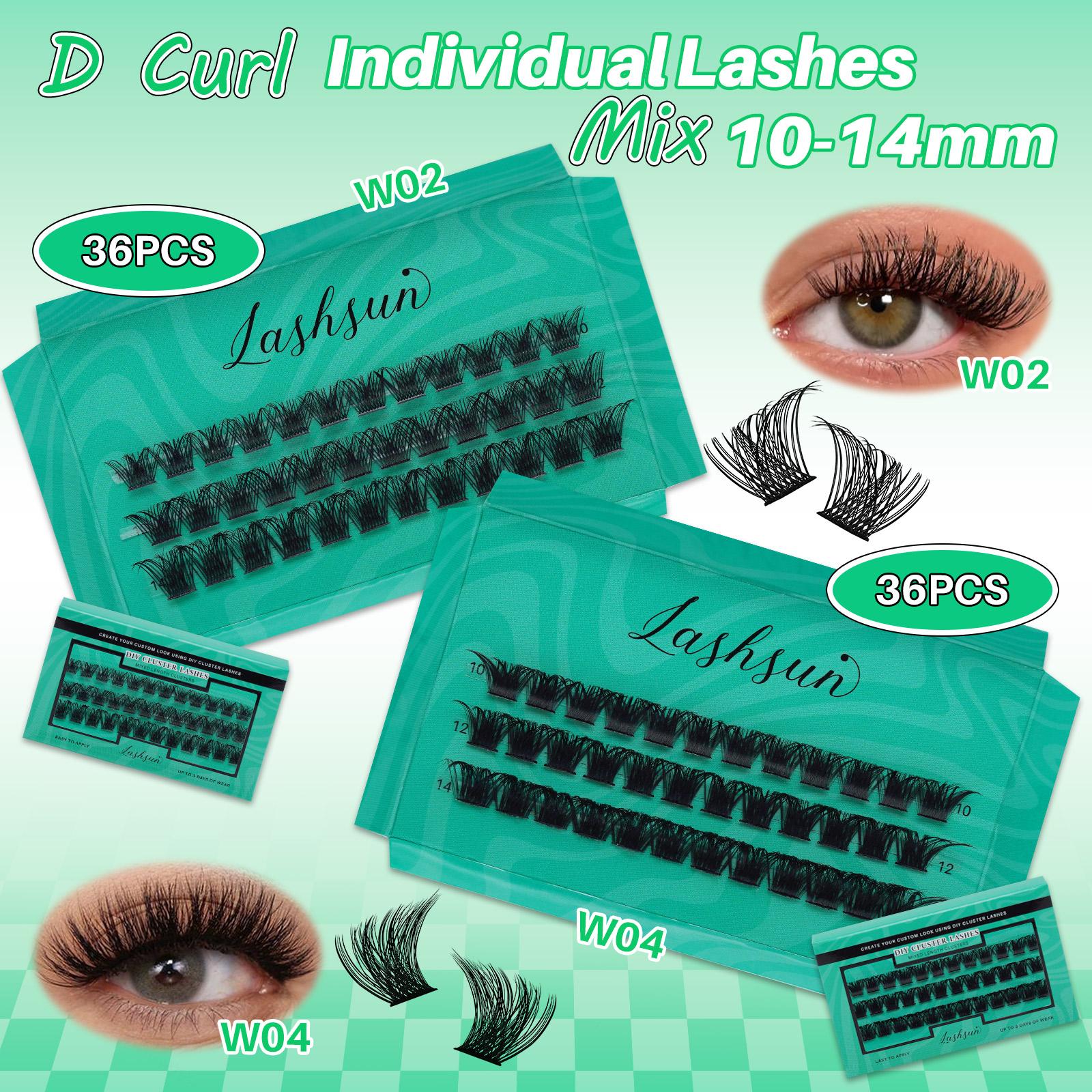 1012 PCS/540 PCS Lash Clusters Kit D Curl 8 Styles Volume/3D Effect Lashes Kit with Bond&Seal Lash Remover Brush Lash Applicator Headband Wristband set, Eyelash Extension Kit, Perfect for Beginners, DIY at Home Easily, Easy Apply for Makeup Daily