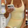 【Black Friday】Sexy Seamless Two-Piece Set for Women, Tight-Fitting Backless Halter Top and Shorts, Comfortable Sporty Outfit for Daily Wear, Activewear for Workout, Yoga, Running and Pilates