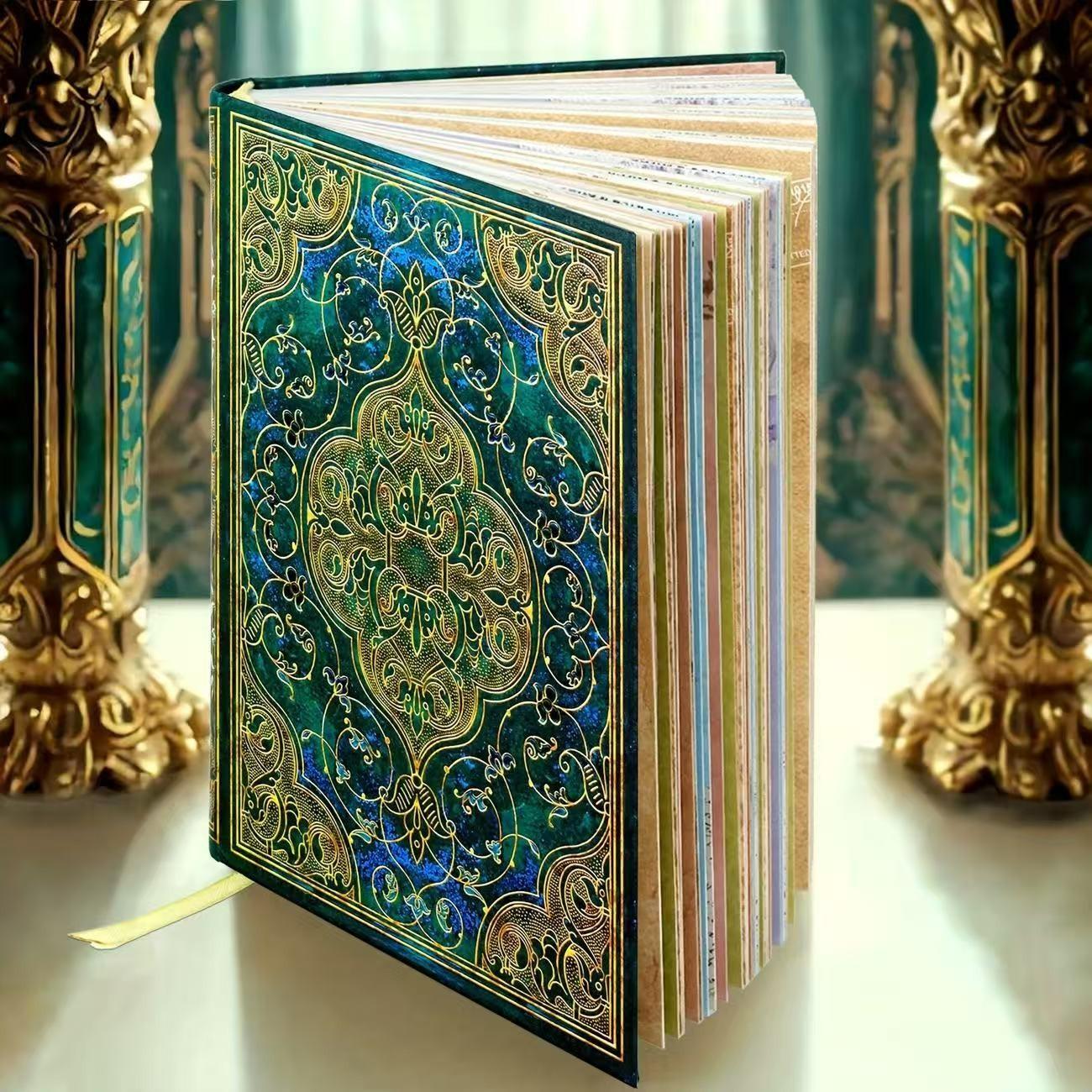 Medieval Vintage Embossed Notebook, Hard Cover Hardcover Journal, Travel Portable Diary Book, Writing and Drawing Pad