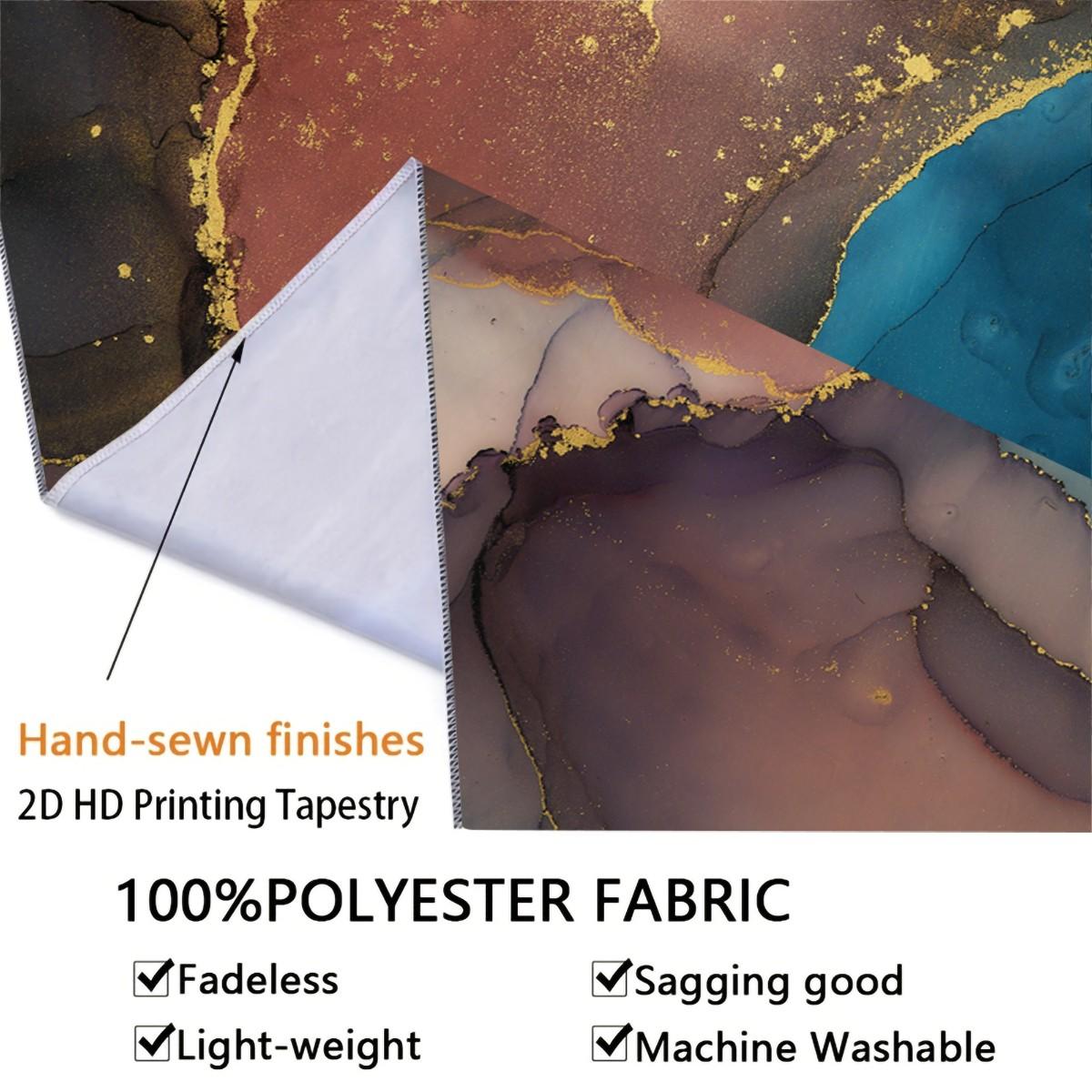 Fluid Ink Art Wall Tapestry, Niche Watercolor Texture Design, Natural Drape Strong Atmosphere, Perfect for Influencer Bedroom Backdrop Wall Decor