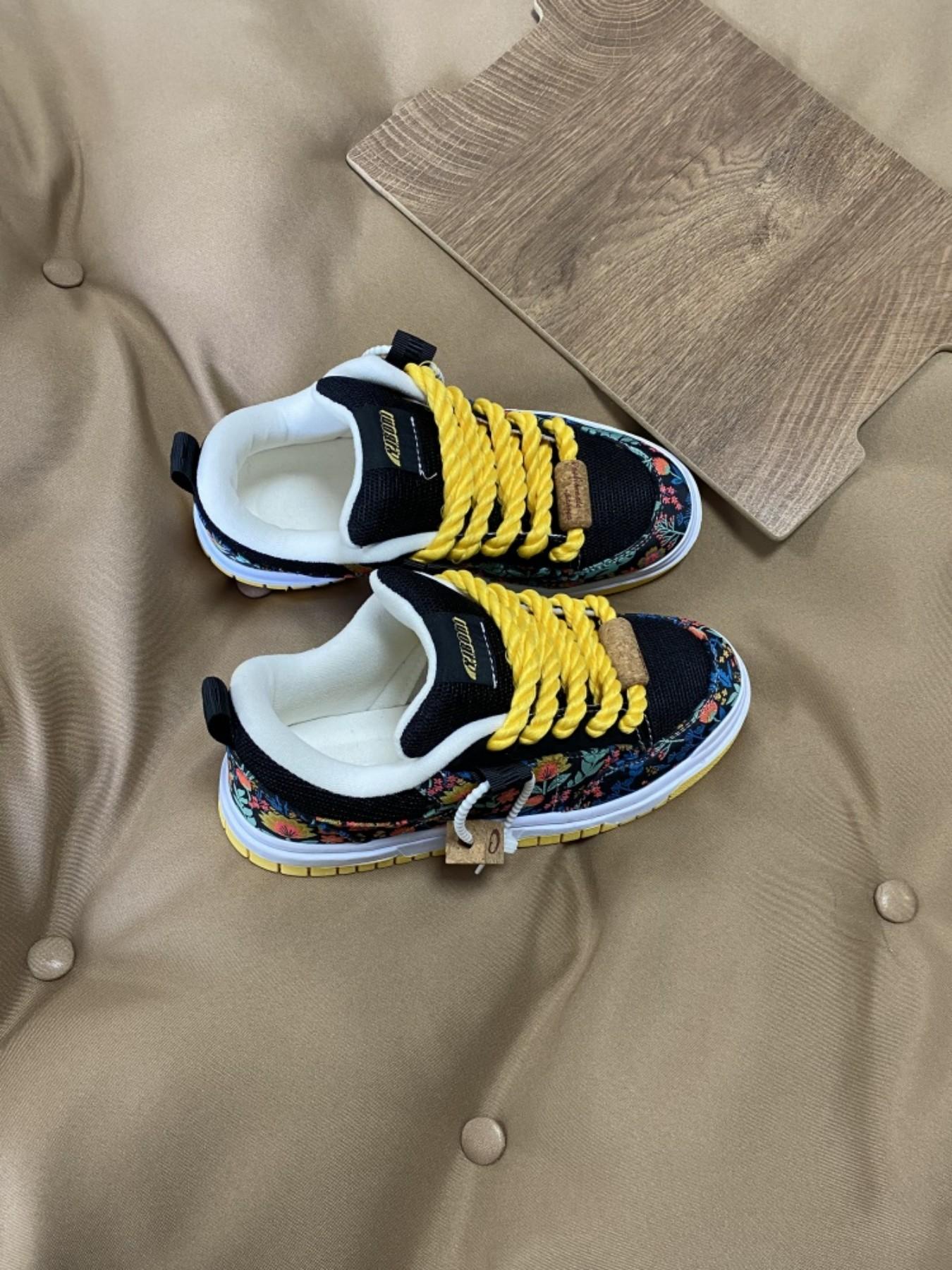 Men's Casual Canvas Shoes, Round Toe Lace-Up Flatforms, Anti-Slip Rubber Sole, Medium Width, All-Season Comfort, Size 48