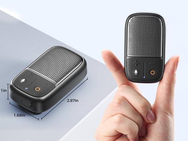 Wearable bluetooth speaker Bluetooth Speaker with Voice Assistant & Mic IPX7 Waterproof Clip-on Portable Speaker Pairing Up to 30H of Play Supports Siri Audio Wireless TikTokShopHolidayHaul Smartphone Protection