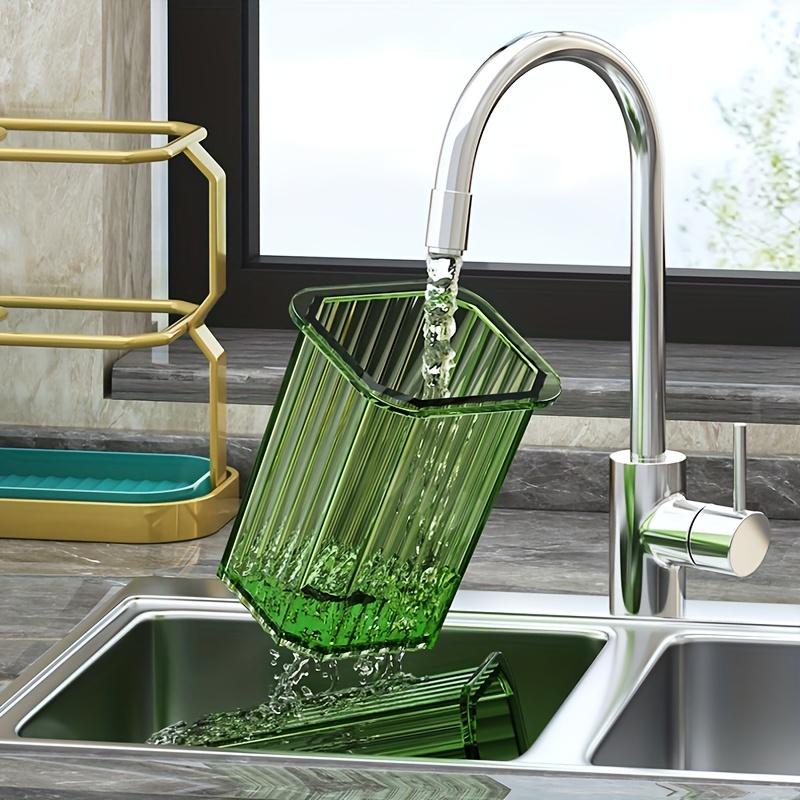 1pc Multi-functional Countertop Shelves, Kitchen Chopsticks, Spoons, Knives, Storage and Drain Racks, and Can Be Wall-hung with Light Luxury Chopstick Holders