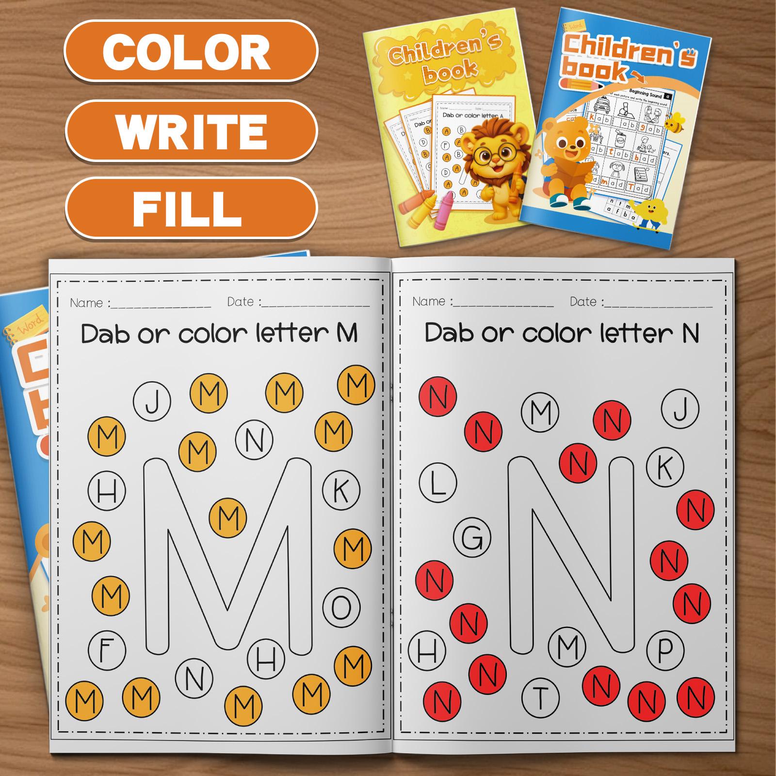 Kids’ Alphabet Handwriting Practice Book – Learn Uppercase and Lowercase Letters, Trace ABCs, Improve Pencil Control to Build Early Literacy Skills for Preschool, Pre-K, Kindergarten and Home Learning
