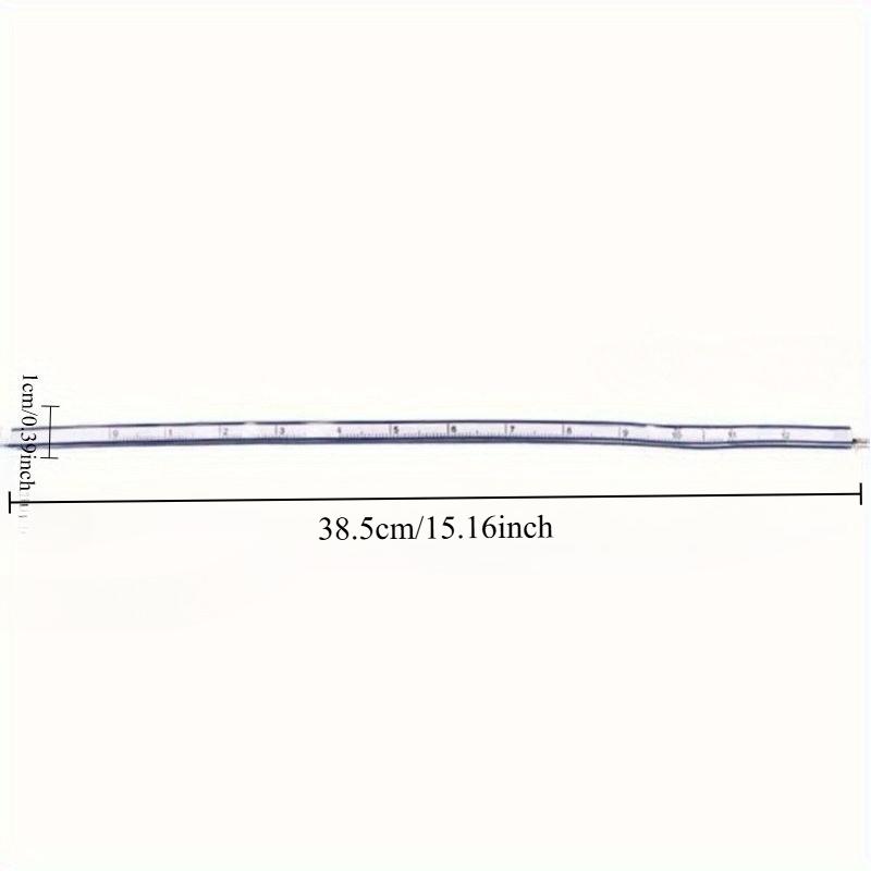 Flexible Curve Ruler with Clear Scale - Soft, Durable Plastic for Sewing, Drafting & Design - Easy-To-Clean Edges, Sewing Tools, Sewing Supplies Crafts