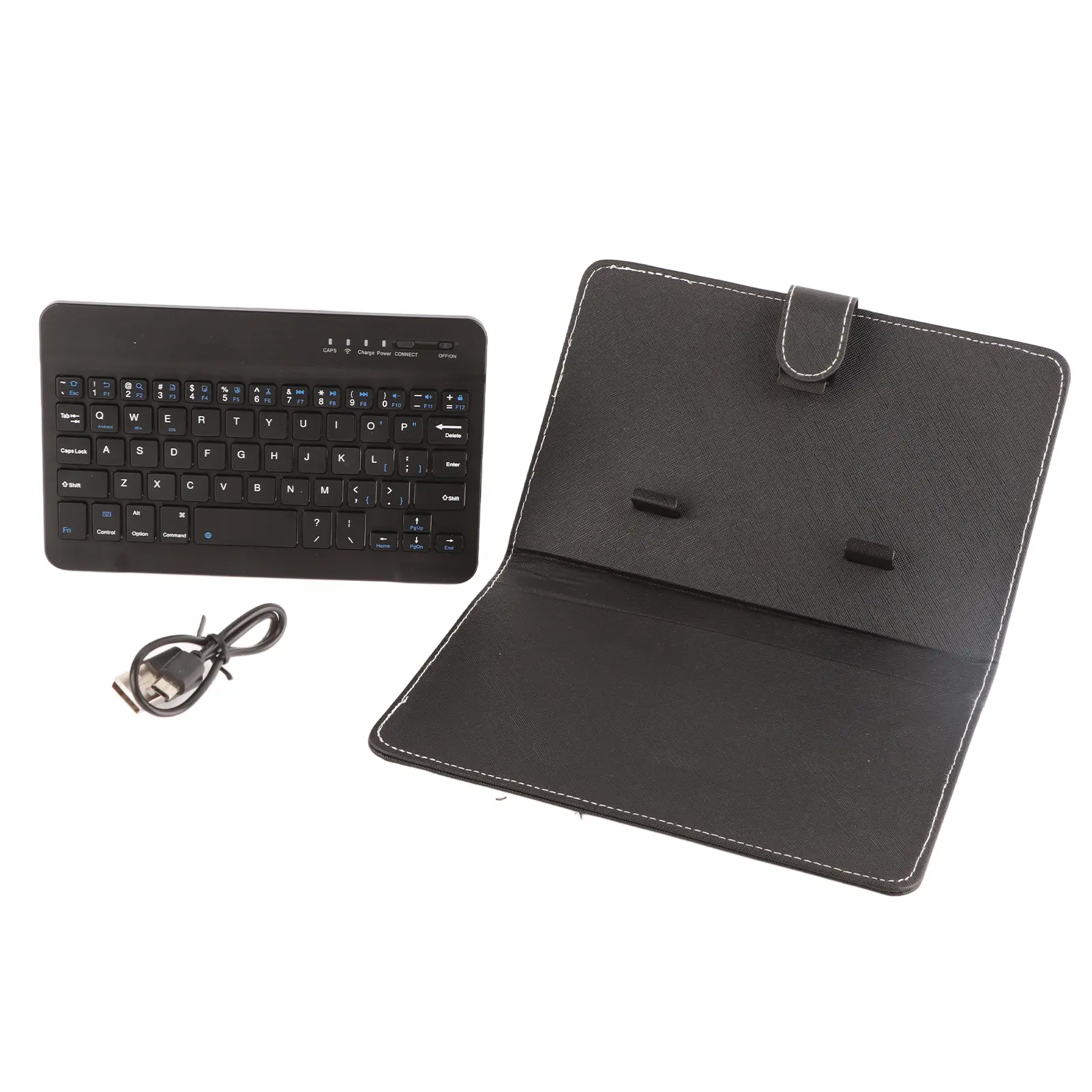 Universal Wireless Bluetooth Keyboard Flip Case Cover with Stand for IOS/ Android Phones