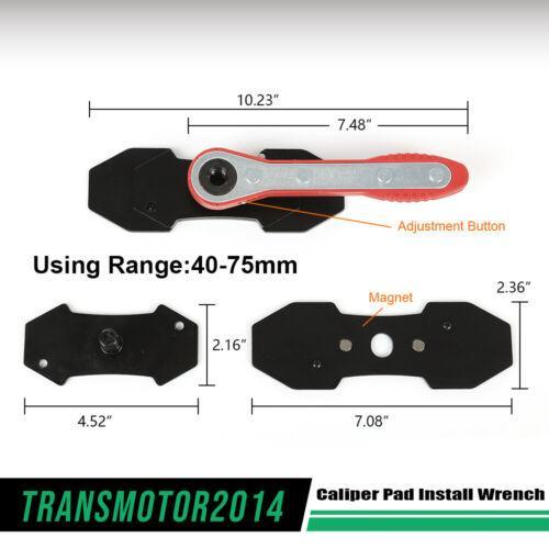 CROSSDESIGN Universal Car 360° Ratcheting Brake Piston Spreader Wrench Caliper Pad Install Tool Press Ratchet Vehicle repair tool Red Blue