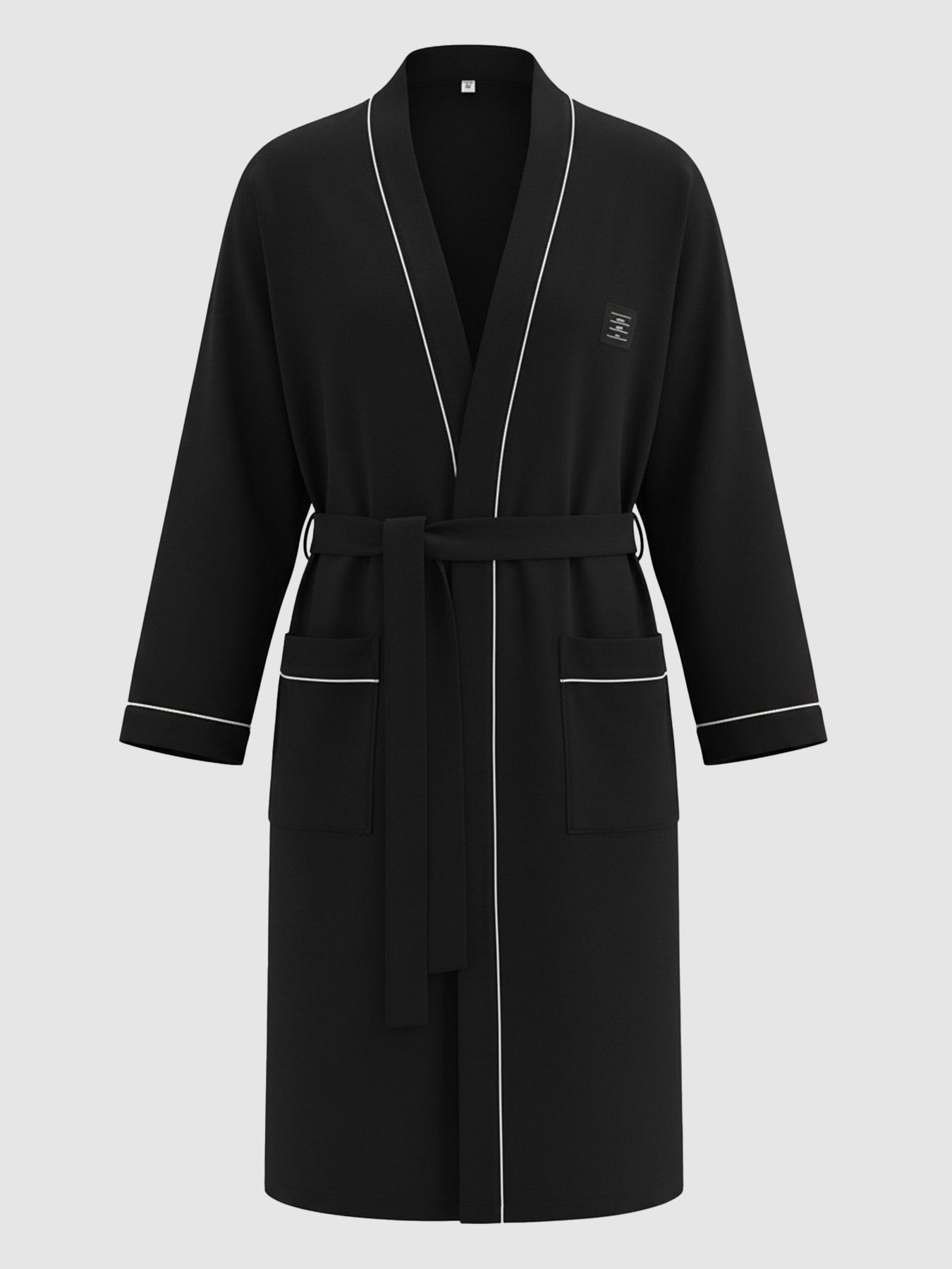 Men's Solid Color Loose Long Sleeve Sleepwear, Loungewear, Spring Summer Home Wear, Hotel, Party Wear, Swimwear, Household Use, Wedding Season