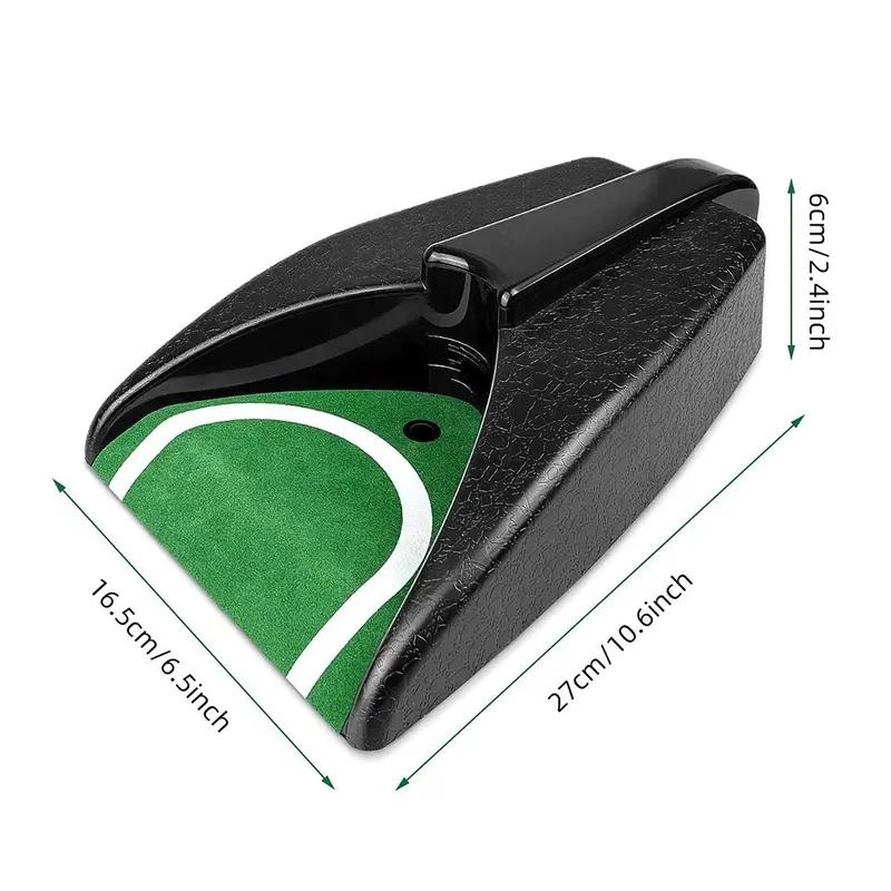 Automatic Golf Ball Return Machine, Battery Powered Portable Putter Trainer, Durable Plastic Material, Non-Slip Base, Indoor Outdoor Use