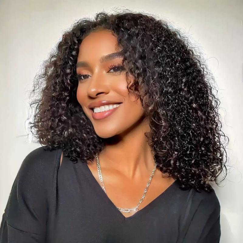 Women's Heat Resistant Synthetic Lace Front Wig, Short Curly Afro with Small Curls, Versatile Full-Head Fashion Accessory