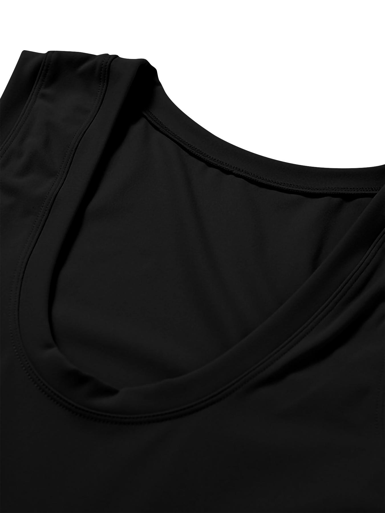 Women's Round Neck Tennis Athletic Dress, Sleeveless Design, Side Slit & Built-In Shorts, Golf Sports Skirt Pants, Backless Sport Romper