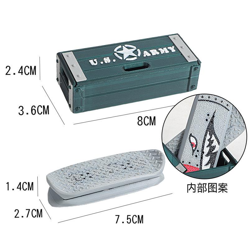 Magnetic Kickflip Fidget Slider Toy for Adults Mini Flip Fingerboard Skateboard with Storage Crat Portable,Office Desk Toys