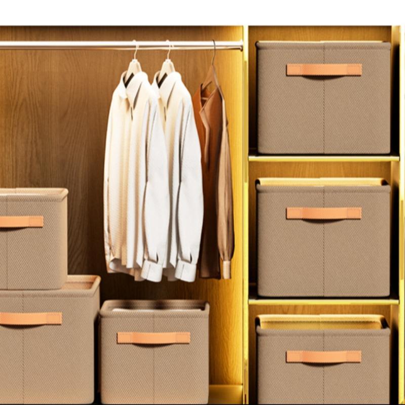 Modern Handheld Storage Box, 1 Count Stackable Storage Basket, Multifunctional Clothes and Toys Storage Box, Clothes Baskets, Suitable for Home, Dormitory, Wardrobe, Organiser