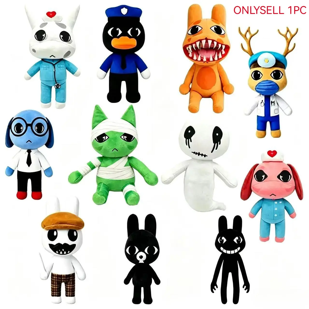 Animal Hospital Horror Game Merchandise, Plush Puppy Toy, Cute Animal Decorations, Perfect Gift for Fans, Soft and Cozy