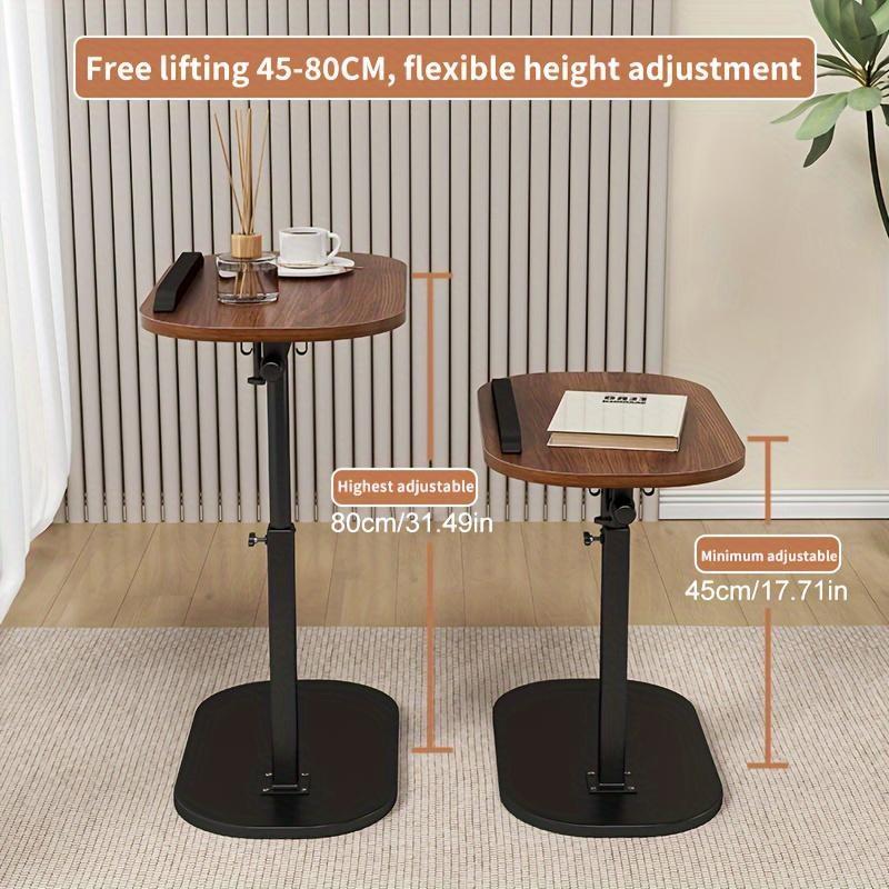 Portable Standing Desk for Home, Height Adjustable & Flipable, Sit Stand Dual Use, Bedside Tea Storage, Practical Furniture, Holiday Gift
