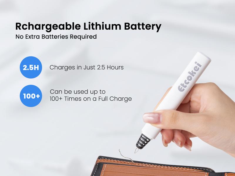 Rechargeable Thread Burner for Jewelry Making - Cordless Thread Zapper & Cautery Pen for Beading, Bracelet Making, Leather Craft, Sewing & Stringing Projects (Replacement Tip Not Included), Gift Idea