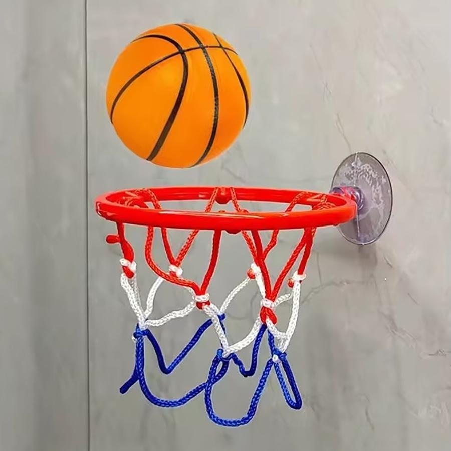 Small Basketball Set, Coordinated Wrist Solid Rubber Elastic Ball, Exercise Shooting Table Game Toy, Fun Indoor Activity