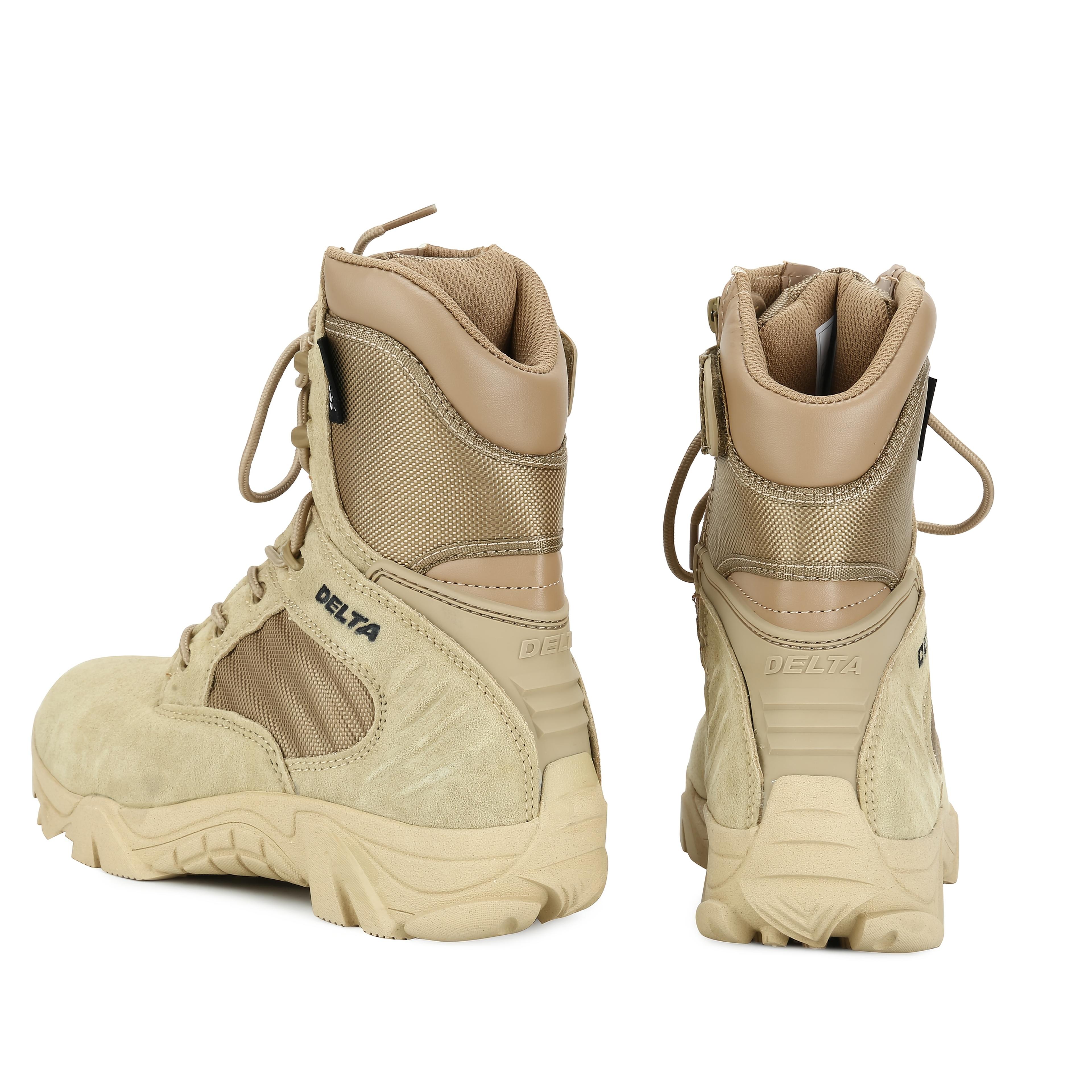 Newscheden High-DELTA Tactical Boots Outdoor Combat Boots Desert Training Boots Breathable Wear-Resistant Combat Boots Outdoor Hiking Boots Mountaineering Boots Non-Slip Wear-Resistant Men's Boots Jungle Camping Boots Comfortable Durable Boots Outdoor Act