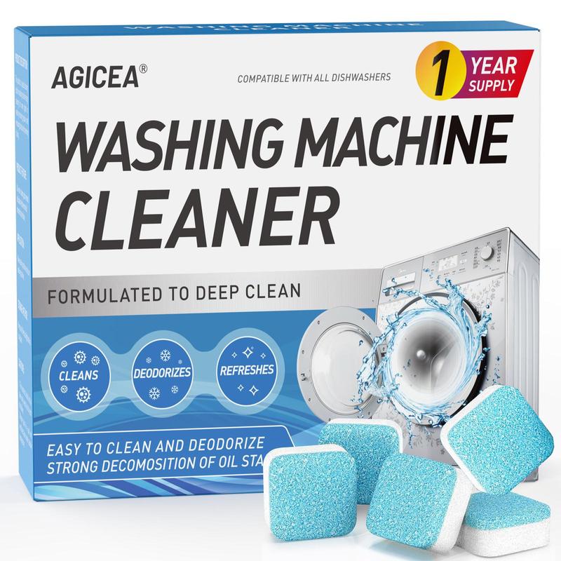 24pack Washer Cleaner Tablets Mold Remover, Odor Eliminator Washing Machine Cleaning Tablets, Septic Safe 24pack Washer Cleaner Tablets Mold Remover, Odor Eliminator Washing Machine Cleaning Tablets, Septic Safe
