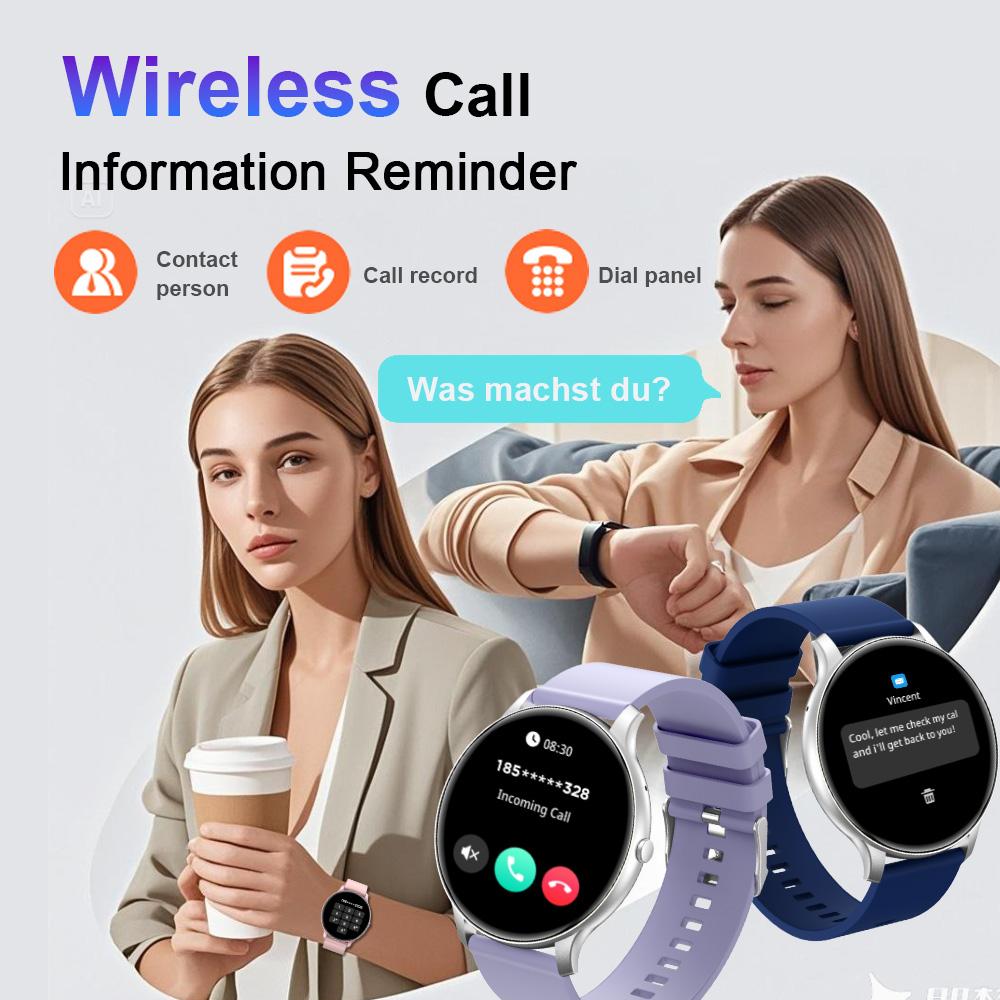 1pcs Smart Watch for Women Men, 1.46 Inch Full Screen, IP68 Waterproof, Multiple Exercise Modes, Wireless Calls, Pedometer, Perfect Gift, Waterproof Wearable Smartwatch, Waterproof Multifunctional Watch