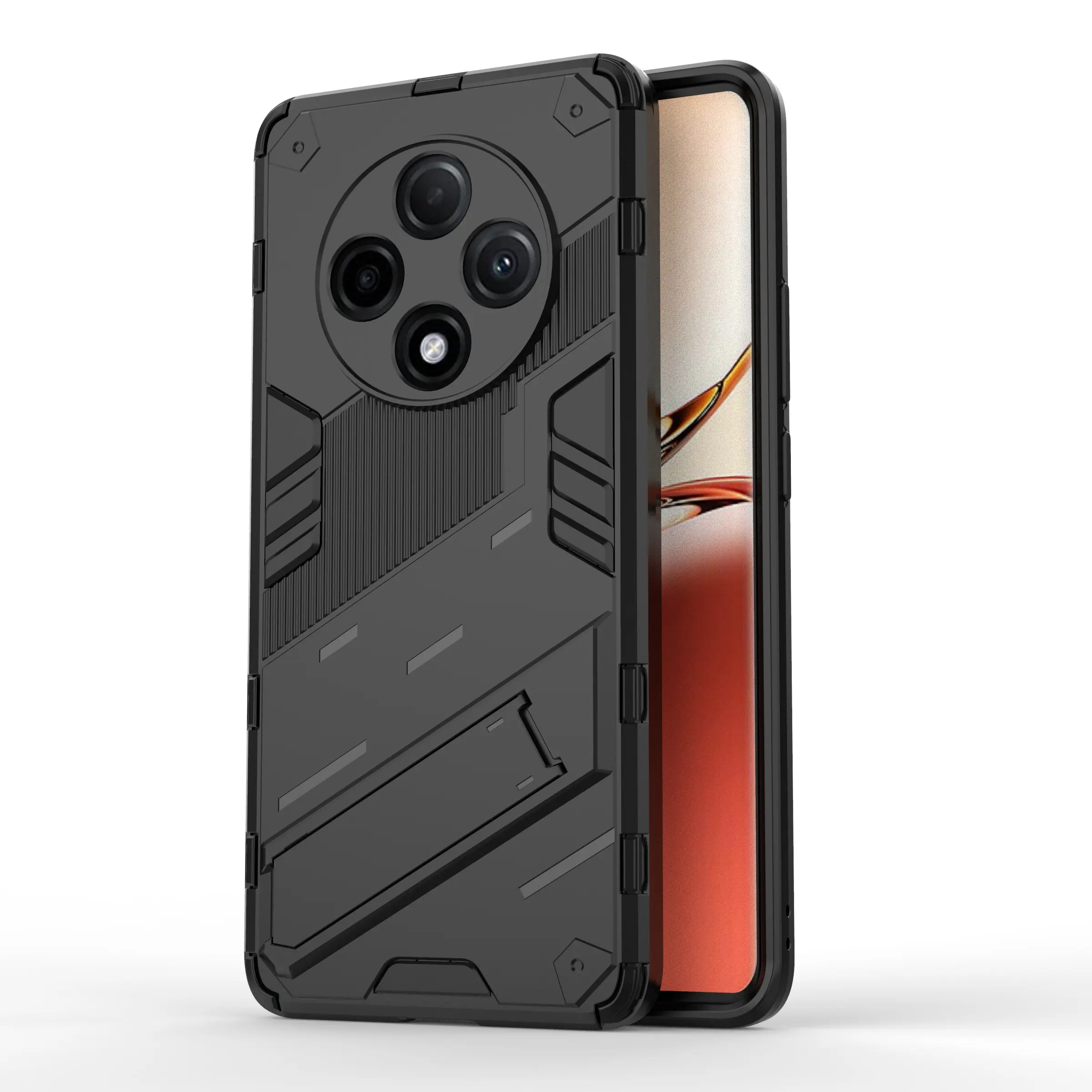 Case for Oppo A3 Pro China/F27 Pro Plus, Full Edge Scratch-Resistant Dual-Layer Protection, Shockproof Hidden Stand, Durable Anti-Slip for Oppo A3 Pro China/F27 Pro Plus Phone Case