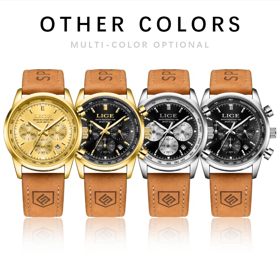 Sports waterproof watch Fashion quartz watch Panda eye men's watch