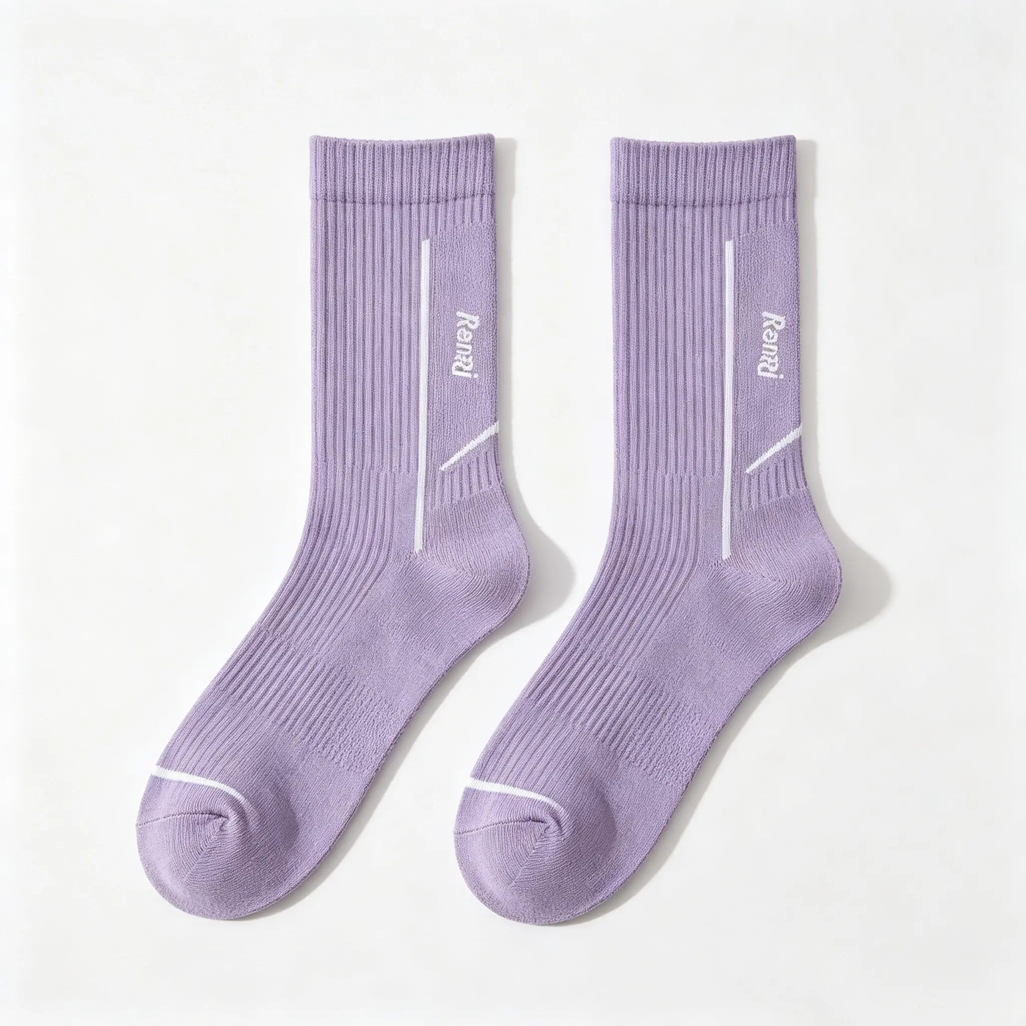 Cozy Calf Compression Socks for Women Breathable Moisture Wicking Sports Support for Running Hiking Yoga Cycling Badminton Knee High Nylon Athletic Socks Color Block Casual Fit All Season