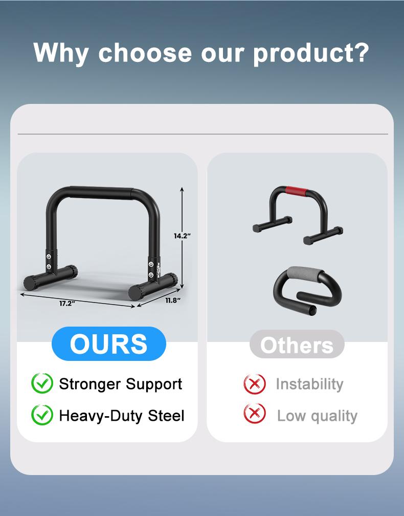 TikTokShopBlackFriday Push Up Bars Strength Training-Workout Stands With Ergonomic Push-up Bracket Board with Non-Slip Sturdy Structure Portable for Home Fitness Trainin