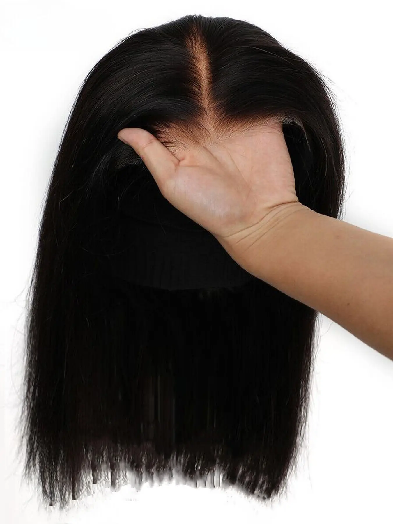 Straight 5x5 Lace Glueless Wig, Human Hair Wig Pre-Bleached, Transparent Lace Wig, 150% Density  for Women, Brazilian Virgin Hair