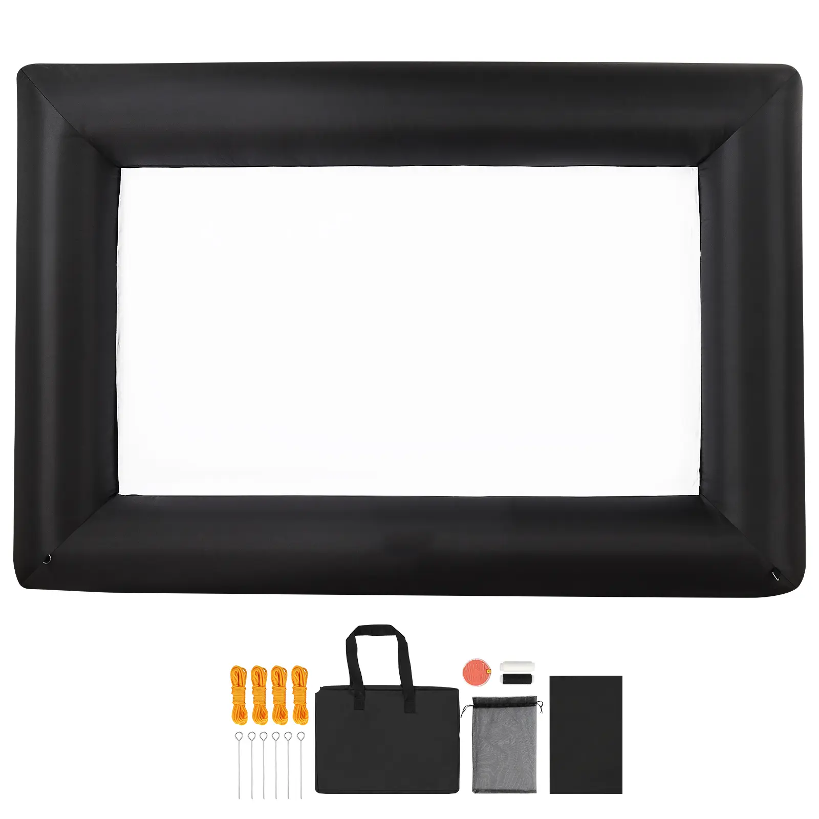 14FT Inflatable Projector Screen, Inflatable Movie Screen Outdoor with 120W Air Blower Projector Screen Oxford Fabric Material Blow Up Screen for Outdoor Backyard, Home Theater, Theme Party