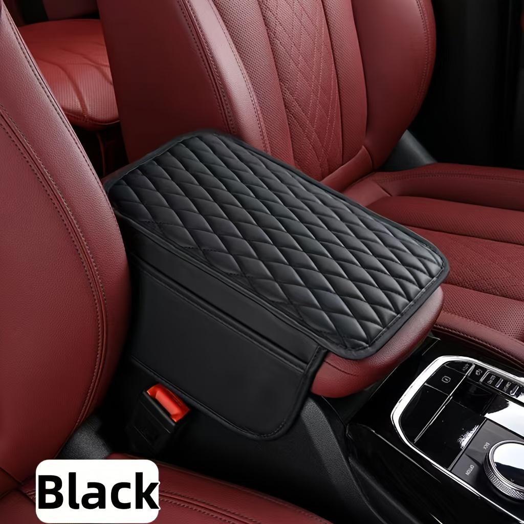 Car Armrest Box Mat, PU Leather Storage Pad, Multiple Colors, High Quality