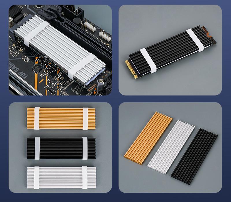 Aluminum M.2 2280 SSD Heatsink Cooling Armor For Desktop Computer And PS5 Game Console