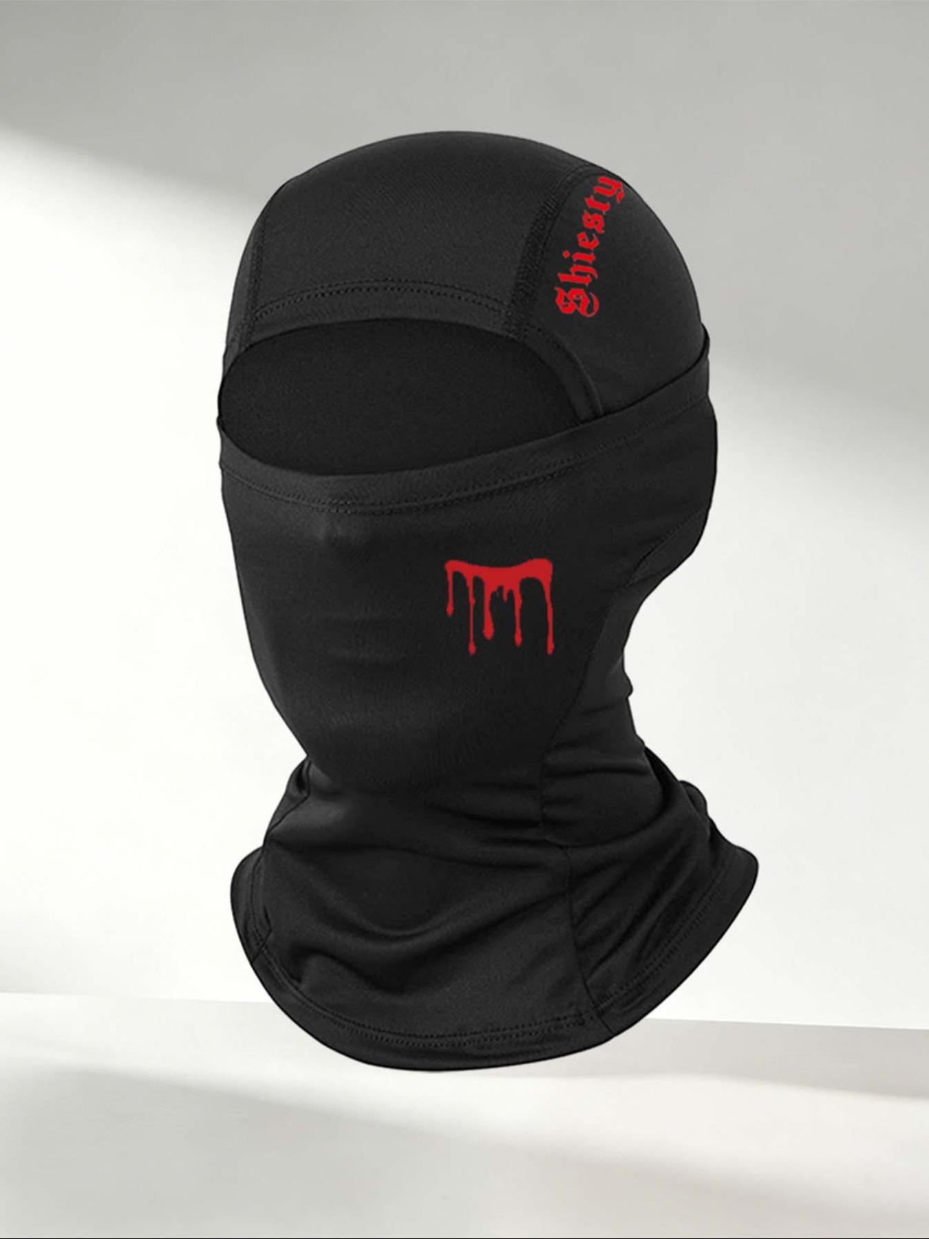Balaclava Hat with 'shiesty' Print, Breathable Ice Silk Full Face Mask, Ideal for Skiing, Festivals, Motorcycle Riding, Outdoor Sports