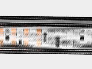 Nilight 144LED Traffic Advisor Strobe Light Bar with Controller Amber Red Lights Hazard Interior Front/Rear Windshield Flashing Light for Cars Plow Trucks Construction Vehicles