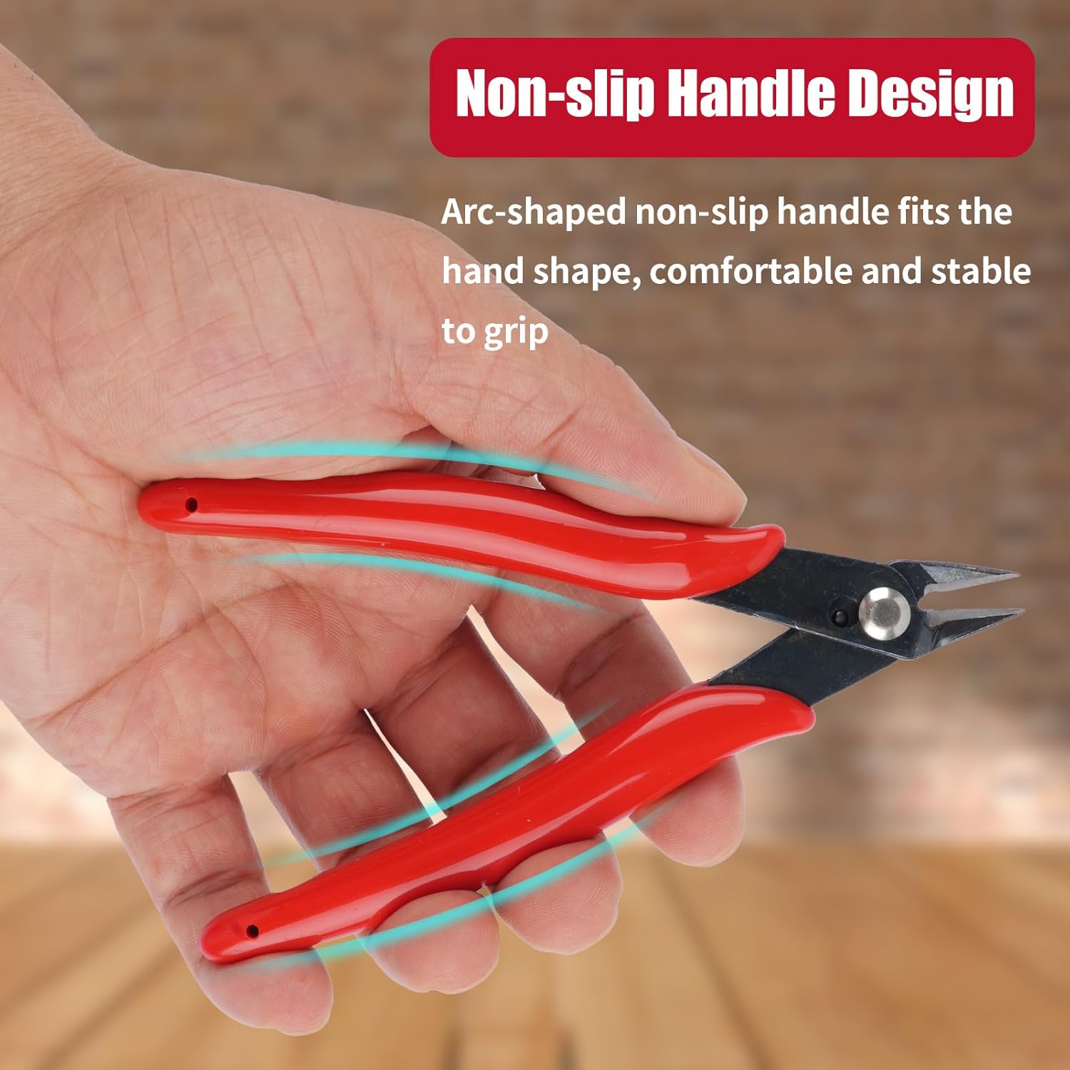 5 Pack Wire Cutters, 5 Inches Flush Cutters Pliers, Diagonal Side Cutters Nippers, Zip Tie Sprue for Electronics, Plastic Models, (Red) 5 Pack Wire Cutters, 5 Inches Flush Cutters Pliers, Diagonal Side Cutters Nippers, Zip Tie Sprue for Electronics, Plastic Models, (Red)