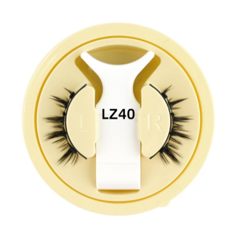 Magnetic Cat Eye False Eyelashes Reusable Waterproof Natural Thick No Glue Needed, Cross Design, Easy Application, Perfect for Daily Wear