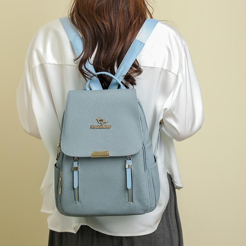 2026 New Versatile Fashion Backpack, Soft Leather Bag, Large Capacity, Lightweight Travel Bag, Commuter Backpack, Stylish Shoulder Bag, Fashion Durable Backpack