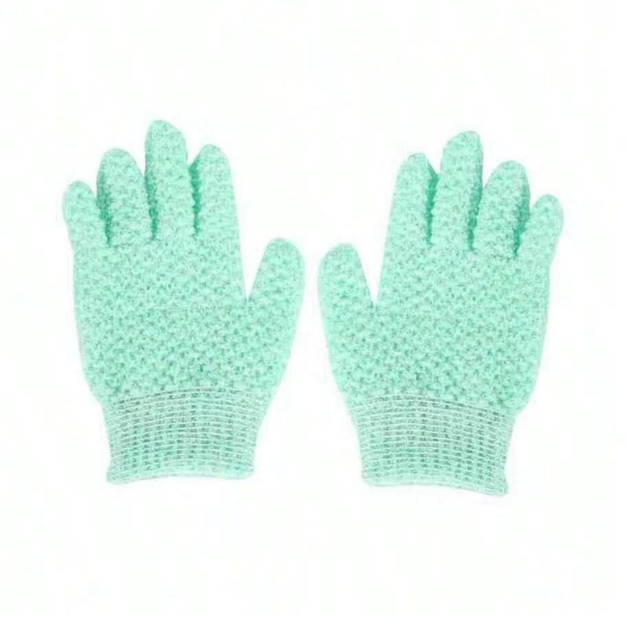 Exfoliating Bath Gloves, Thickened Elastic Shower Mitts, Home Use Daily Cleaning, Scrubbing Hand Gloves for Bathtub and Sink