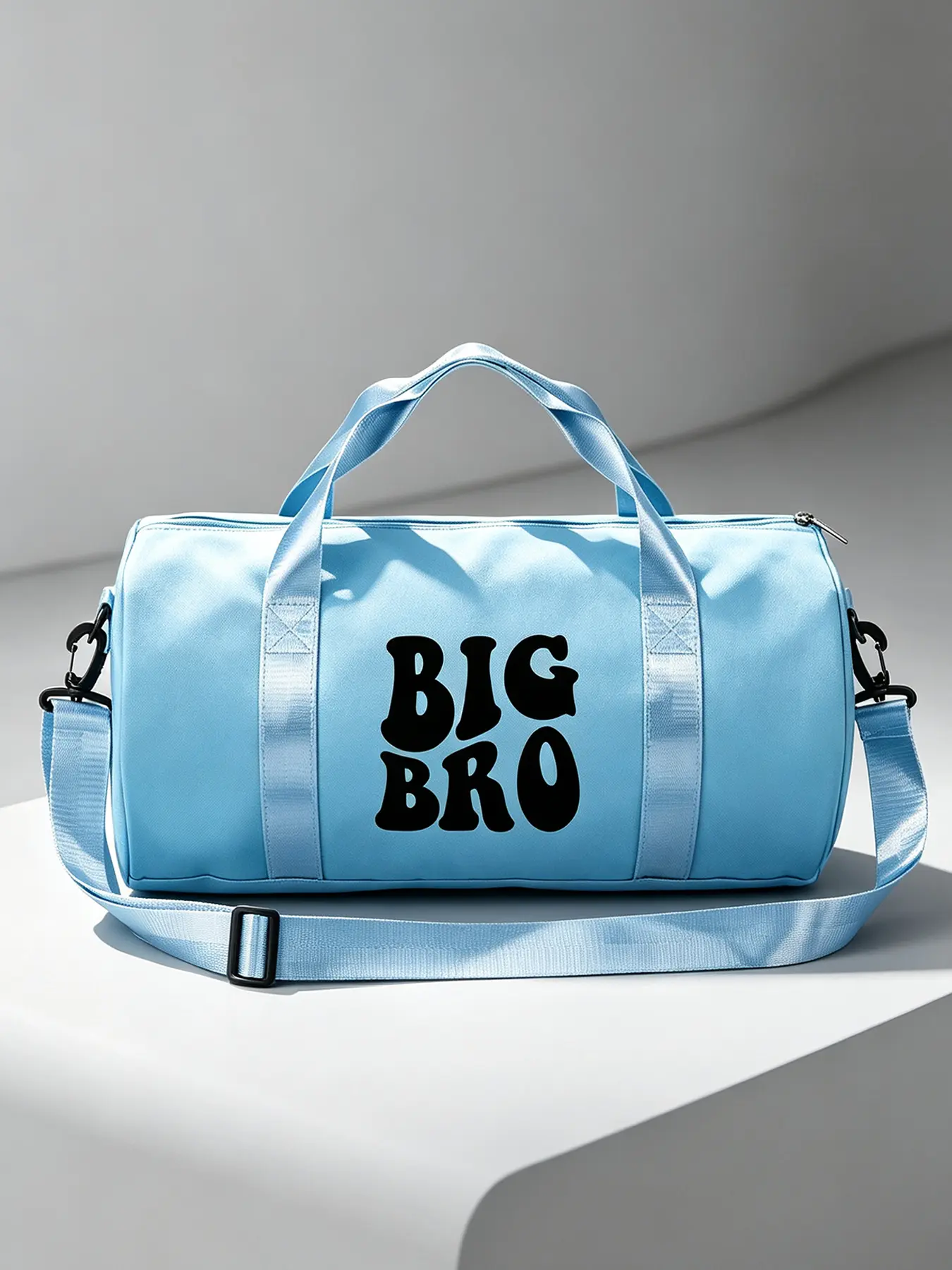 BIG BRO Print Gym Bag, Adjustable Crossbody Sports Bag with Top Handle, Large‑Capacity Lightweight Multi‑Purpose Training Travel Bag for Fitness, Dance, Swimming, Daily Commute and Outdoor Sports, Durable Street‑Style College Gym