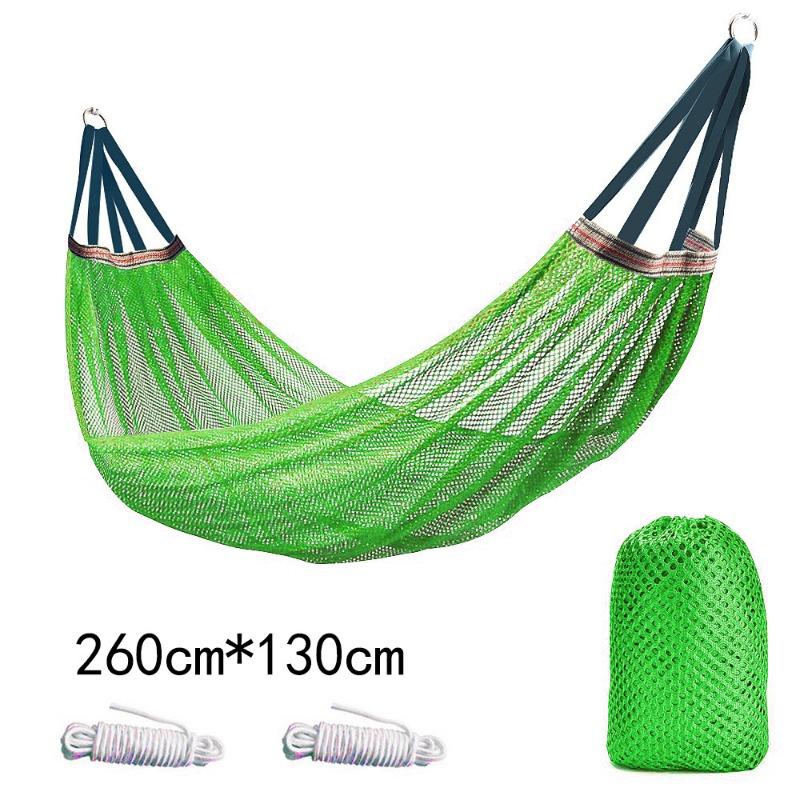 Camping Hammock Outdoor Ice Silk Mesh Swing Bend Stick Anti-rollover Camping Travel Supplies Outdoor Hammock