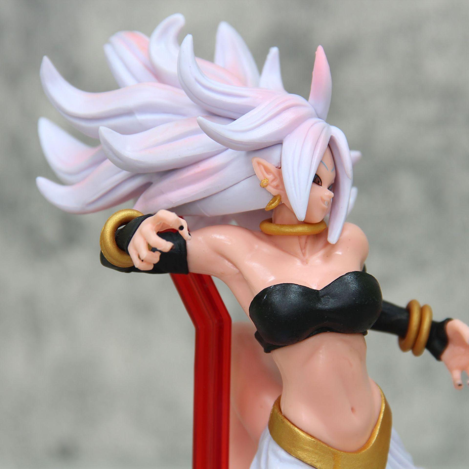 Dragon Ball Anime Theater Version Android 21 Female Buu Figure, Android 21 Model Boxed Handheld Toy, Collectible Dragon Ball Figurine, Anime Character, Collectible Figures